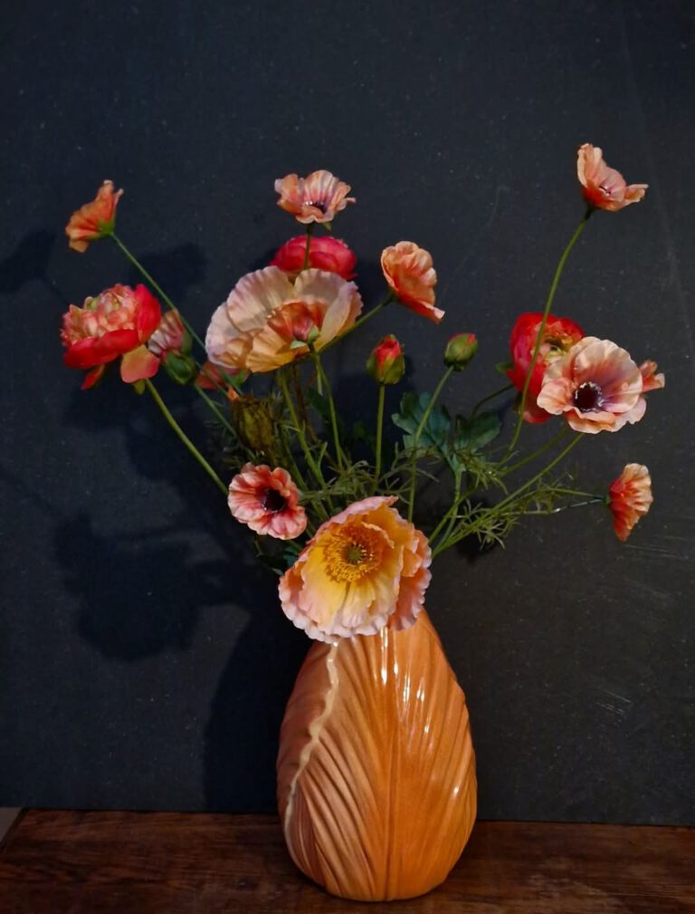 Tulpenvaas klaprozen